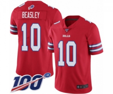 Youth Buffalo Bills #10 Cole Beasley Limited Red Rush Vapor Untouchable 100th Season Football Jersey