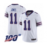 Youth Buffalo Bills #11 Zay Jones White Vapor Untouchable Limited Player 100th Season Football Jersey