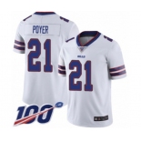 Youth Buffalo Bills #21 Jordan Poyer White Vapor Untouchable Limited Player 100th Season Football Jersey