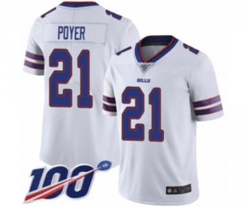 Youth Buffalo Bills #21 Jordan Poyer White Vapor Untouchable Limited Player 100th Season Football Jersey