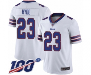 Youth Buffalo Bills #23 Micah Hyde White Vapor Untouchable Limited Player 100th Season Football Jersey