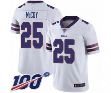 Youth Buffalo Bills #25 LeSean McCoy White Vapor Untouchable Limited Player 100th Season Football Jersey