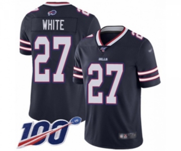 Youth Buffalo Bills #27 Tre'Davious White Limited Navy Blue Inverted Legend 100th Season Football Jersey