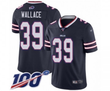 Youth Buffalo Bills #39 Levi Wallace Limited Navy Blue Inverted Legend 100th Season Football Jersey