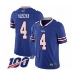 Youth Buffalo Bills #4 Stephen Hauschka Royal Blue Team Color Vapor Untouchable Limited Player 100th Season Football Jersey