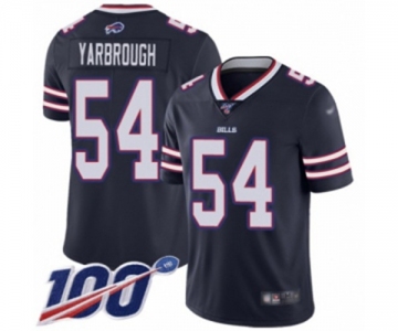 Youth Buffalo Bills #54 Eddie Yarbrough Limited Navy Blue Inverted Legend 100th Season Football Jersey