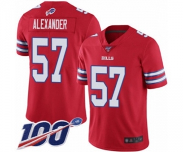 Youth Buffalo Bills #57 Lorenzo Alexander Limited Red Rush Vapor Untouchable 100th Season Football Jersey