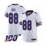 Youth Buffalo Bills #88 Dawson Knox White Vapor Untouchable Limited Player 100th Season Football Jersey