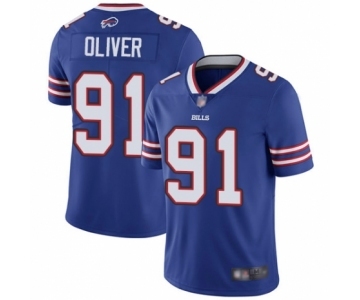 Youth Buffalo Bills #91 Ed Oliver Royal Blue Team Color Vapor Untouchable Limited Player Football Jersey