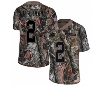 Youth Nike Buffalo Bills #2 Nathan Peterman Limited Camo Rush Realtree NFL Jersey