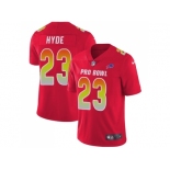 Youth Nike Buffalo Bills #23 Micah Hyde Red Stitched NFL Limited AFC 2018 Pro Bowl Jersey