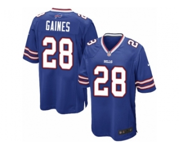 Youth Nike Buffalo Bills #28 E.J. Gaines Game Royal Blue Team Color NFL Jersey