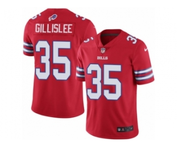 Youth Nike Buffalo Bills #35 Mike Gillislee Limited Red Rush NFL Jersey