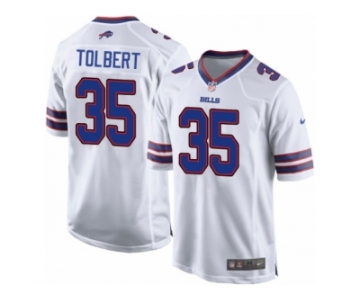 Youth Nike Buffalo Bills #35 Mike Tolbert Game White NFL Jersey