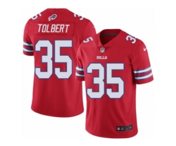 Youth Nike Buffalo Bills #35 Mike Tolbert Limited Red Rush NFL Jersey