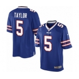 Youth Nike Buffalo Bills #5 Tyrod Taylor Royal Blue Team Color NFL Jersey