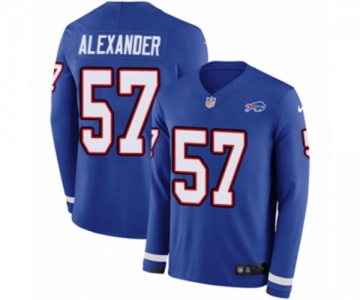 Youth Nike Buffalo Bills #57 Lorenzo Alexander Limited Royal Blue Therma Long Sleeve NFL Jersey