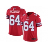 Youth Nike Buffalo Bills #64 Richie Incognito Limited Red Rush NFL Jersey