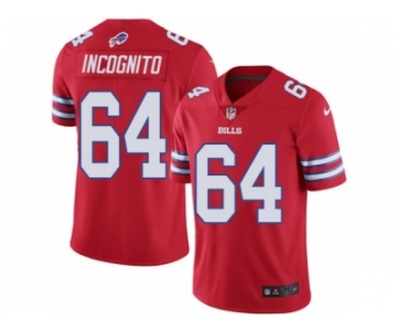 Youth Nike Buffalo Bills #64 Richie Incognito Limited Red Rush NFL Jersey