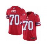 Youth Nike Buffalo Bills #70 Eric Wood Limited Red Rush NFL Jersey