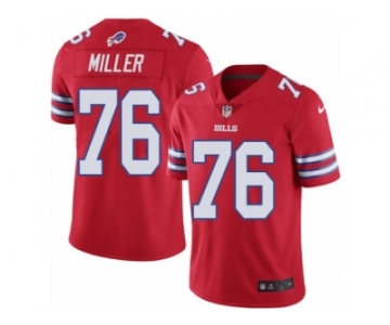 Youth Nike Buffalo Bills #76 John Miller Limited Red Rush NFL Jersey