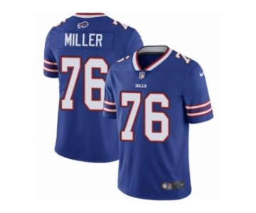 Youth Nike Buffalo Bills #76 John Miller Vapor Untouchable Limited Royal Blue Team Color NFL Jersey