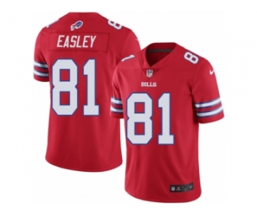 Youth Nike Buffalo Bills #81 Marcus Easley Limited Red Rush NFL Jersey