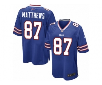 Youth Nike Buffalo Bills #87 Jordan Matthews Game Royal Blue Team Color NFL Jersey