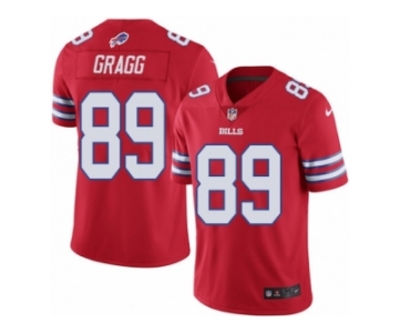 Youth Nike Buffalo Bills #89 Chris Gragg Limited Red Rush NFL Jersey