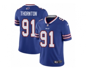 Youth Nike Buffalo Bills #91 Cedric Thornton Royal Blue Team Color Vapor Untouchable Limited Player NFL Jersey