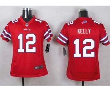 nike youth nfl jerseys buffalo bills #12 jim kelly red[nike]