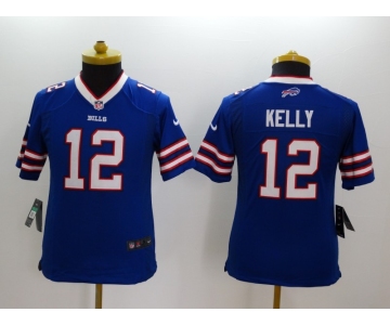 nike youth nfl jerseys buffalo bills #12 kelly blue[nike]