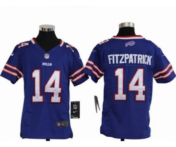 nike youth nfl jerseys buffalo bills #14 fitzpatrick blue[nike]