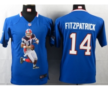 nike youth nfl jerseys buffalo bills #14 fitzpatrick blue[portrait fashion]