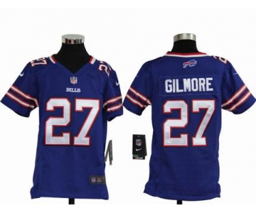 nike youth nfl jerseys buffalo bills #27 gilmore blue[nike]