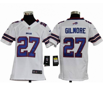 nike youth nfl jerseys buffalo bills #27 gilmore white[nike]