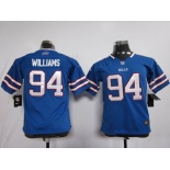 nike youth nfl jerseys buffalo bills ##94 williams blue[nike]