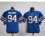 nike youth nfl jerseys buffalo bills ##94 williams blue[nike]