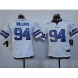 nike youth nfl jerseys buffalo bills #94 williams white[nike]