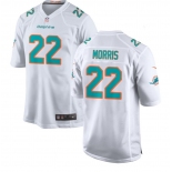 Men Miami Dolphins #22 Morris White Game Stitched Football Jersey