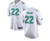 Men Miami Dolphins #22 Morris White Game Stitched Football Jersey