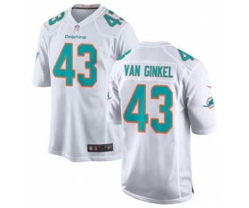 Men Miami Dolphins #43 Andrew Van Ginkel White Stitched Football Jersey