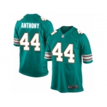 Men Nike Miami Dolphins #44 Stephone Anthony Game Aqua Green Alternate NFL Jersey