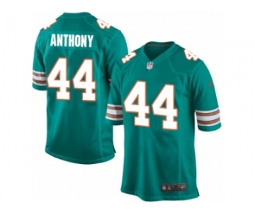 Men Nike Miami Dolphins #44 Stephone Anthony Game Aqua Green Alternate NFL Jersey