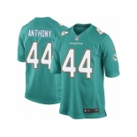 Men Nike Miami Dolphins #44 Stephone Anthony Game Aqua Green Team Color NFL Jersey