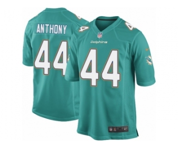 Men Nike Miami Dolphins #44 Stephone Anthony Game Aqua Green Team Color NFL Jersey