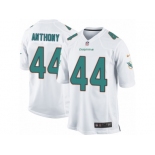 Men Nike Miami Dolphins #44 Stephone Anthony Game White NFL Jersey