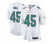 Men Nike Miami Dolphins #45 Mike Hull Game White NFL Jersey