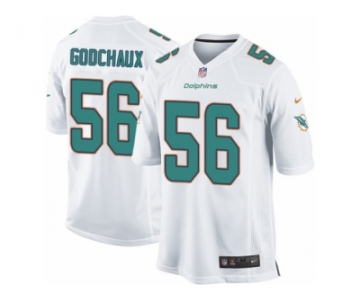 Men Nike Miami Dolphins #56 Davon Godchaux Game White NFL Jersey