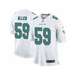 Men Nike Miami Dolphins #59 Chase Allen Game White NFL Jersey